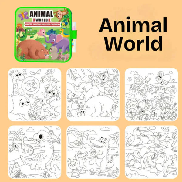 Libro Mágico Reutilizable – Dibujo con Agua sin Desorden