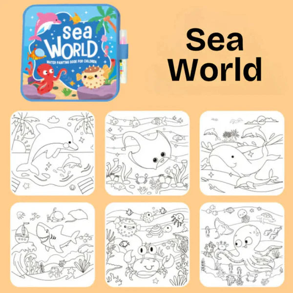 Libro Mágico Reutilizable – Dibujo con Agua sin Desorden