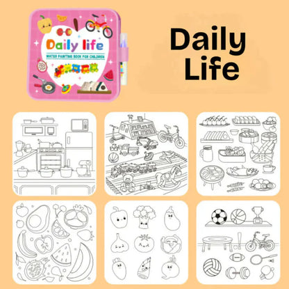 Libro Mágico Reutilizable – Dibujo con Agua sin Desorden