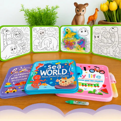 Libro Mágico Reutilizable – Dibujo con Agua sin Desorden