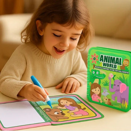 Libro Mágico Reutilizable – Dibujo con Agua sin Desorden